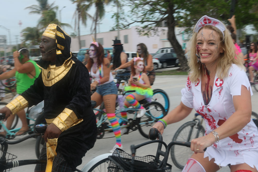 Zombie Bike Ride 2017 photo - Duval Street, Key West